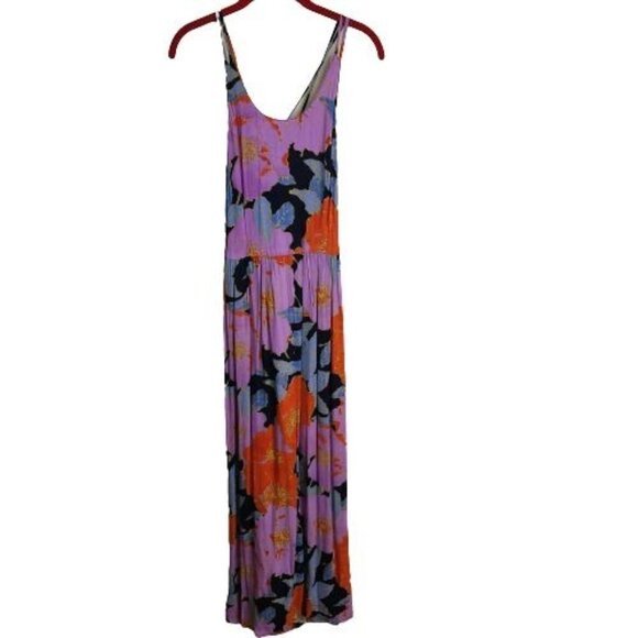Ann Taylor Loft Full Bloom Halter Strappy Maxi Dress Blogger's Favorite Size 6 - Picture 2 of 13